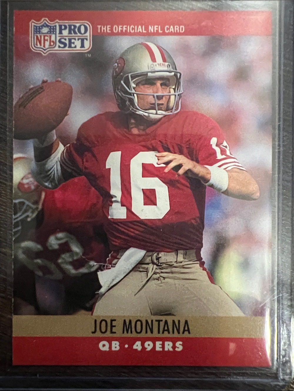 Joe Montana Trading Card - Red